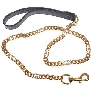 Gucci Gold Chain Cable Dog Leash - never used - like new!